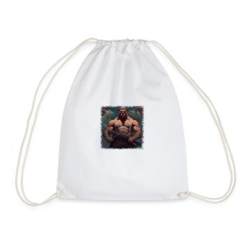 Grumbler Idée cadeau Anniversaire Ours Polaire Bday - Sac de sport léger - blanc - Devant