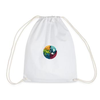 Éléments terrestres - Sac de sport léger - blanc - Devant
