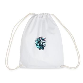 Mad Unicorn - Drawstring Bag - white - Front