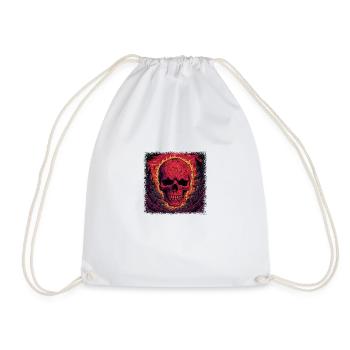 birthday present idea spooky skateboarding cute - Turnbeutel - Weiß - Vorne