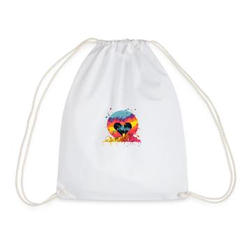 World of Diversity and Equality - Drawstring Bag - white - Front