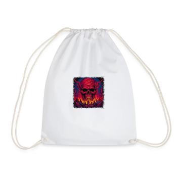 squelette dos squelette costume cadeaux os coeur - Sac de sport léger - blanc - Devant