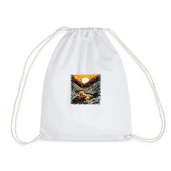 cyclisme dictons papa fille t-shirts baver dabar - Sac de sport léger - blanc - Devant