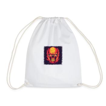 Bday Black Board Fuck Off Skeleton Hand Tshirts - Sac de sport léger - blanc - Devant
