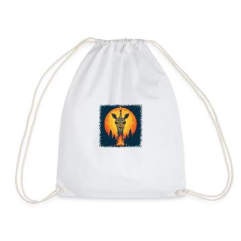 birthday present giraffe nursery quote giraffe - Drawstring Bag - white - Front