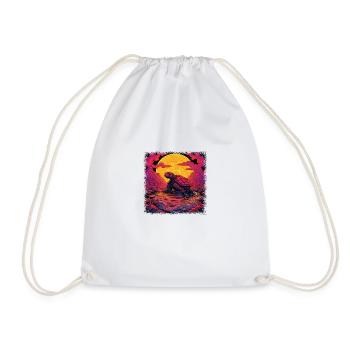 Funny Quote Turtle Funny Sayings Animal Protection - Drawstring Bag - white - Front