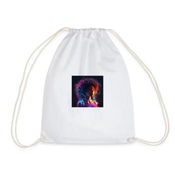 Woman art - Drawstring Bag - white - Front
