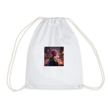 Woman art - Drawstring Bag - white - Front