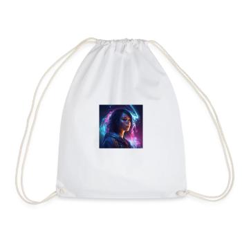 Woman art - Drawstring Bag - white - Front