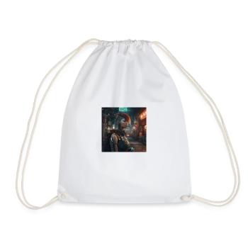 Woman art - Drawstring Bag - white - Front