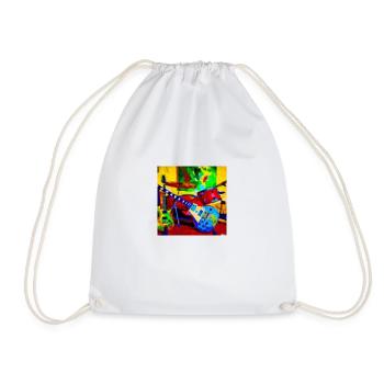 guitare bat - Sac de sport léger - blanc - Devant