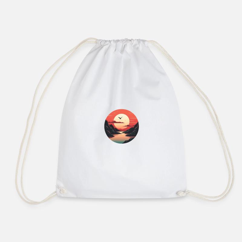 Landscape paradise - Drawstring Bag - white