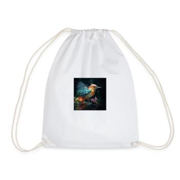 Mystical bird - Drawstring Bag - white - Front