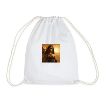 WARRIOR - Drawstring Bag - white - Front