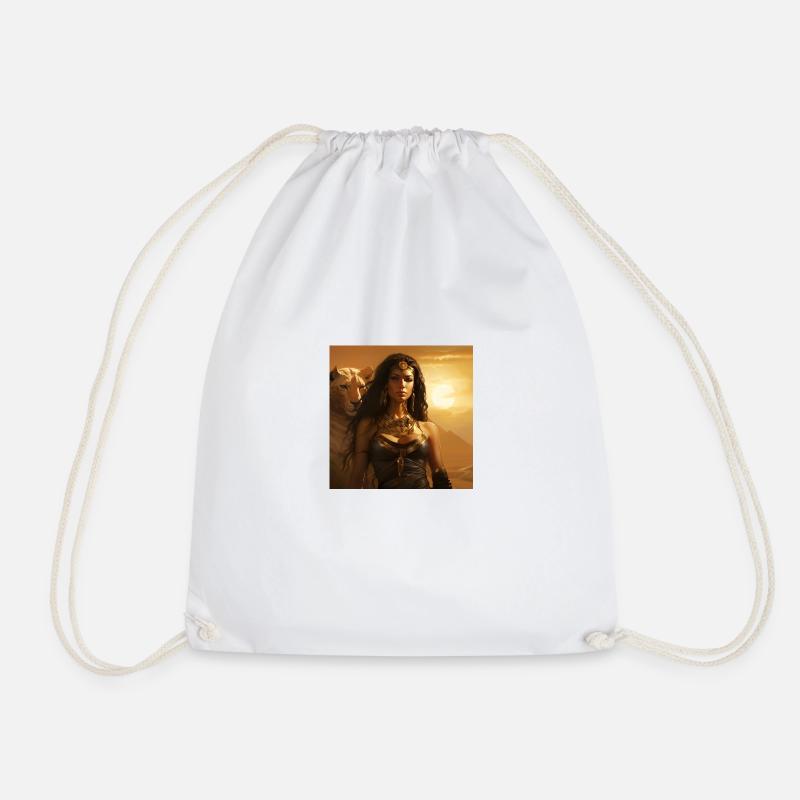 WARRIOR - Drawstring Bag - white