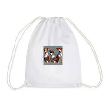 Jack Russel terrors - Drawstring Bag - white - Front