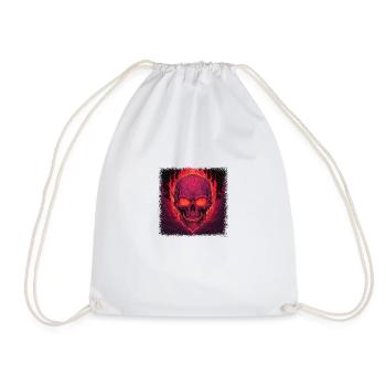Fuck Off Skeleton Hand Tshirts Dead Present Idea - Sac de sport léger - blanc - Devant