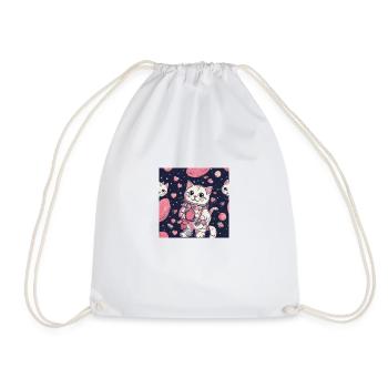 Cat in Space Vol.9 - Drawstring Bag - white - Front