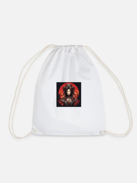Neo-Tokyo Anime Fusion - Drawstring Bag - white