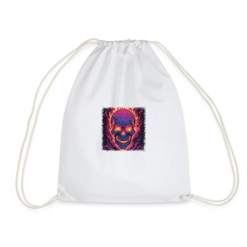 ballons de cage crânienne anniversaire cadeau idée anatomie - Sac de sport léger - blanc - Devant