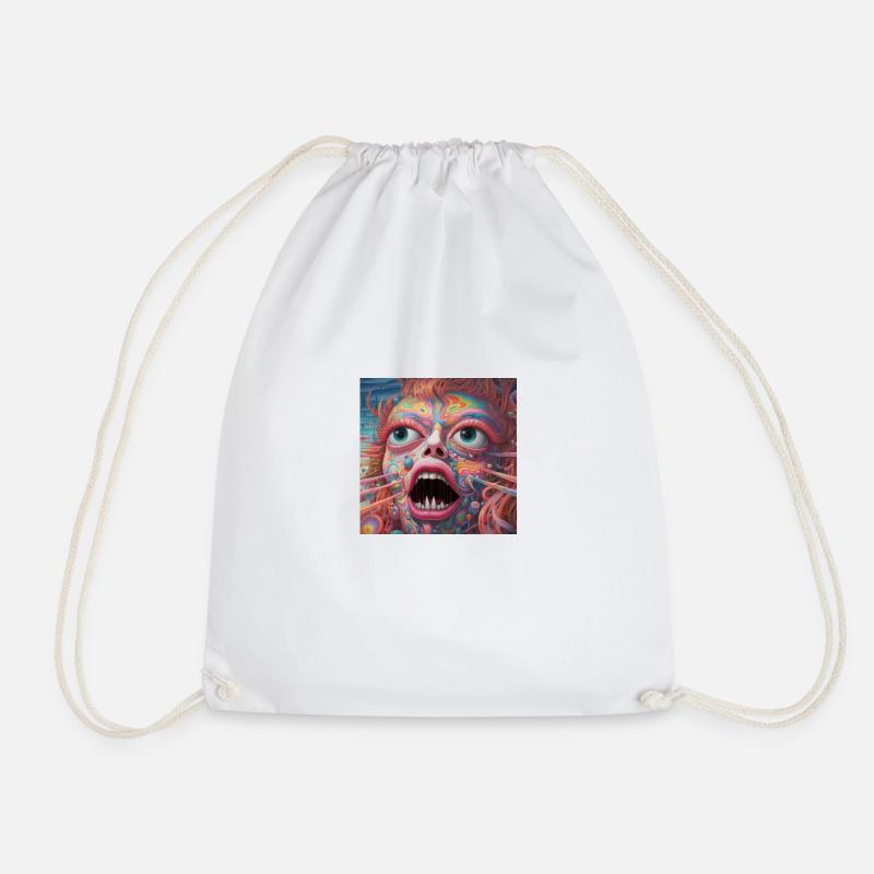 Bizarre world - Drawstring Bag - white