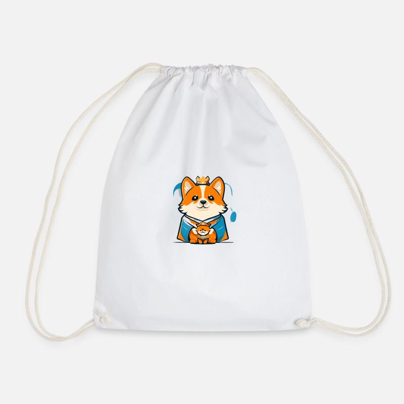 Mignon chien roi - Sac de sport léger - blanc