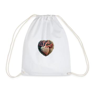 Heart of the Sea - Drawstring Bag - white - Front