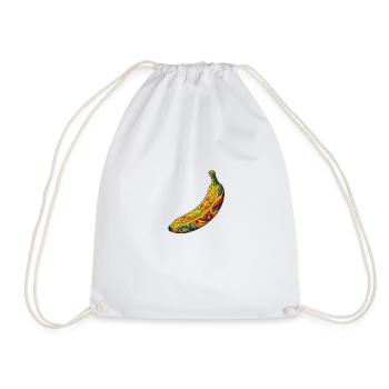 Broderie banane - Sac de sport léger - blanc - Devant