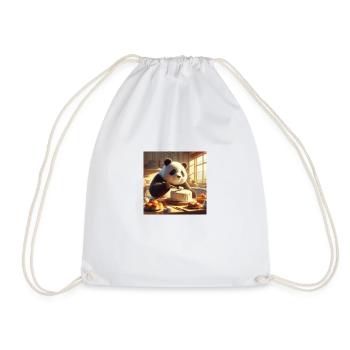 Panda is cooking - Turnbeutel - Weiß - Vorne