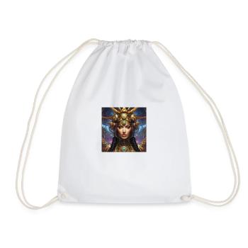 Cyborg Girl - Drawstring Bag - white - Front