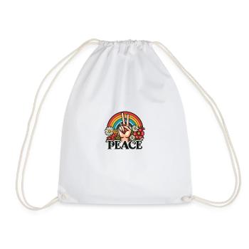 Signe de paix - Sac de sport léger - blanc - Devant