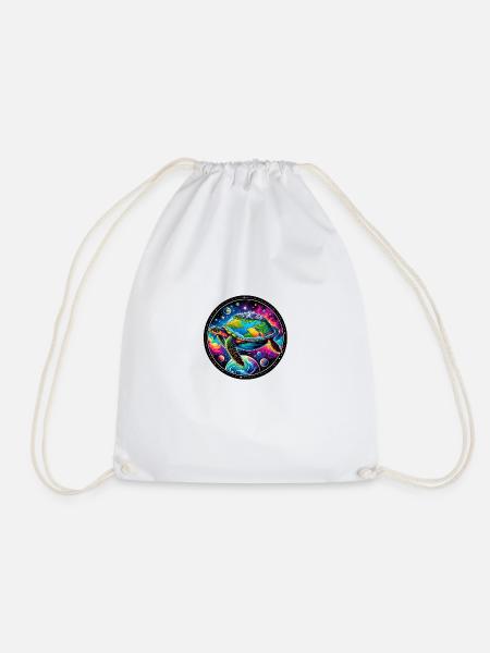 Flat Earth - The Truth - Drawstring Bag - white