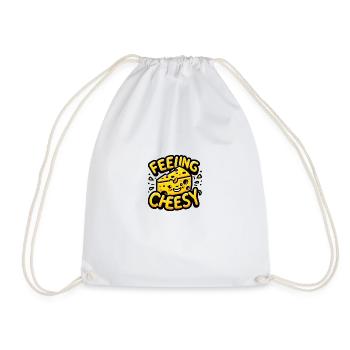 Feeling Cheesy - Drawstring Bag - white - Front