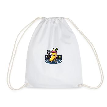 Tennis Banana - Drawstring Bag - white - Front