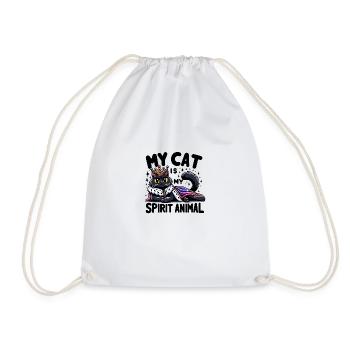 Mon chat est mon Animal - Sac de sport léger - blanc - Devant
