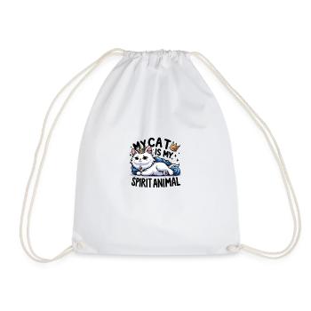 Mon chat est mon Animal - Sac de sport léger - blanc - Devant