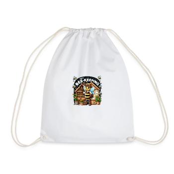 Just Bee-Keeping - Drawstring Bag - white - Front