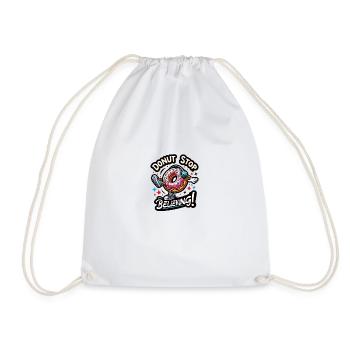 Donut arrête de croire - Sac de sport léger - blanc - Devant