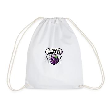 Je me sens Grape ! - Sac de sport léger - blanc - Devant