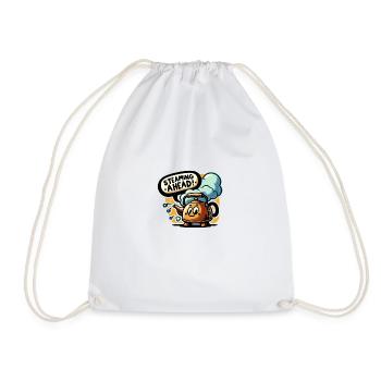 Steaming Ahead - Drawstring Bag - white - Front