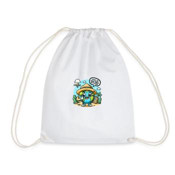 World In My Plans - Drawstring Bag - white - Front