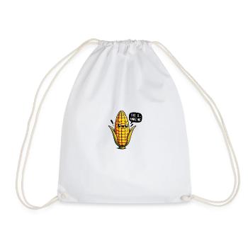 A-Maiz-Ing - Drawstring Bag - white - Front