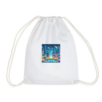 Next Time - Drawstring Bag - white - Front