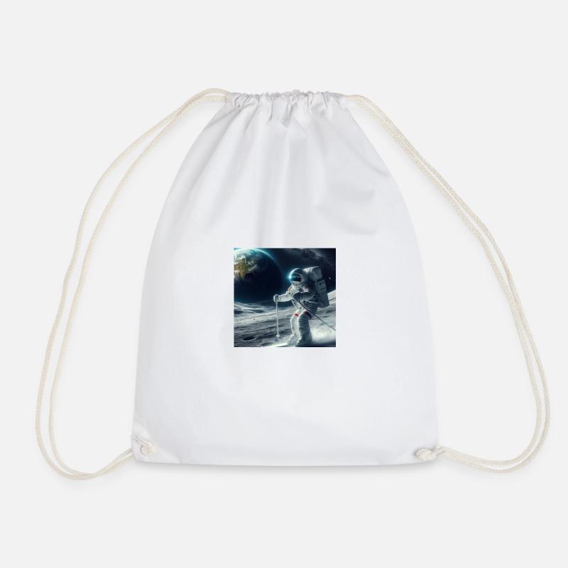 cosmos - Drawstring Bag - white
