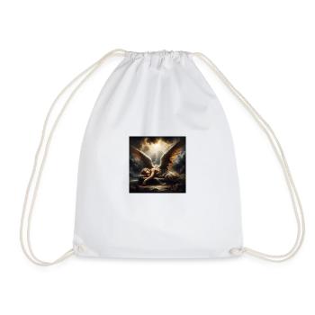 Fallen Angel by Angelical Art - Drawstring Bag - white - Front
