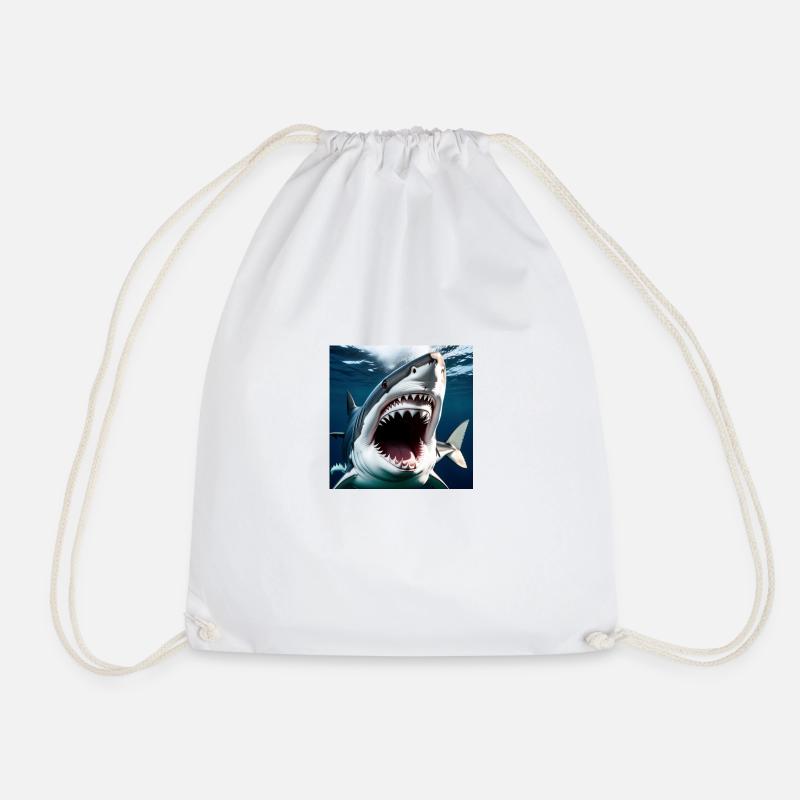 Shark - Turnbeutel - Weiß