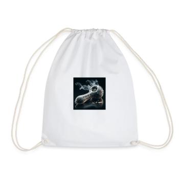 logo pipe - Sac de sport léger - blanc - Devant