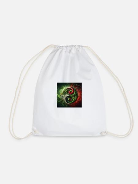 Yin Yang - Turnbeutel - Weiß