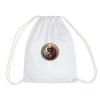 YinYangCrâne - Sac de sport léger - blanc - Devant