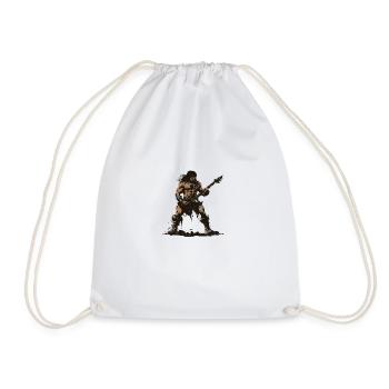 Barbarian Rocker - Drawstring Bag - white - Front